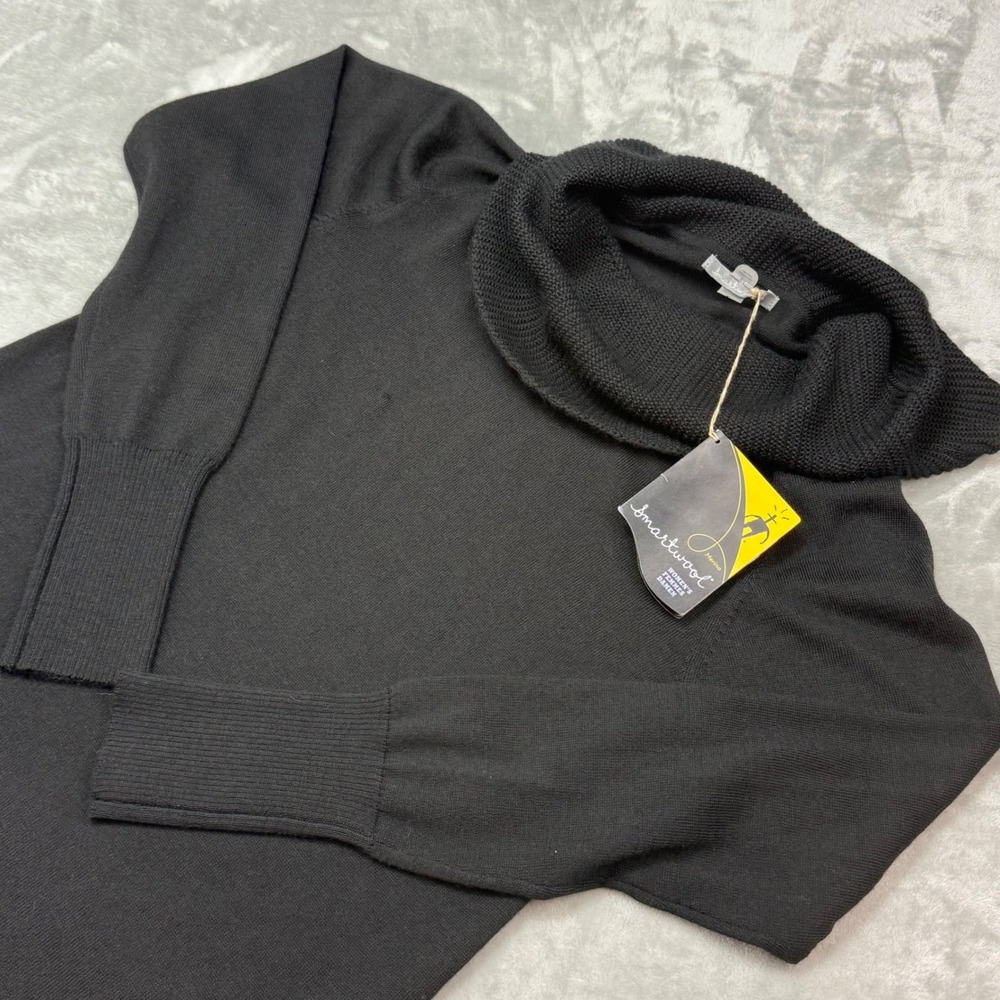 Smartwool Black Cowl Neck Sweater